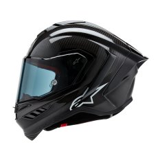 přilba SUPERTECH R-10 SOLID, ALPINESTARS (lesklý karbon/matný karbon) 2024