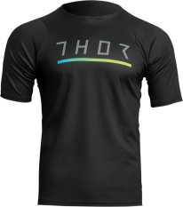Cyklistický dres s krátkým rukávem Thor Assist Caliber MTB černé