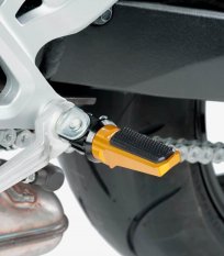 Stupačky bez adaptérů PUIG 7318O SPORT zlatá s gumou