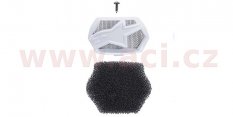 kryt bradové ventilace pro přilby SUPERTECH M10 a M8, ALPINESTARS (bílá, vč. uhlíkového filtru)