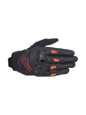 Rukavice SP X 7, ALPINESTARS (černá/tmavě červená/červená) 2025