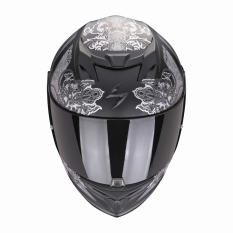 Moto přilba SCORPION EXO-520 EVO AIR FASTA matná černo/stříbrno/růžová