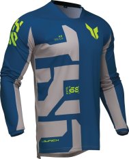 Dres cross enduro THOR LAUNCHMODE Forge modré