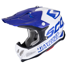 Moto přilba SCORPION VX-22 AIR UPDOWN bílo/modro/modrá