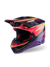 Přilba SUPERTECH S-M10 ERA, ALPINESTARS (růžová/fialová/žlutá fluo) 2026