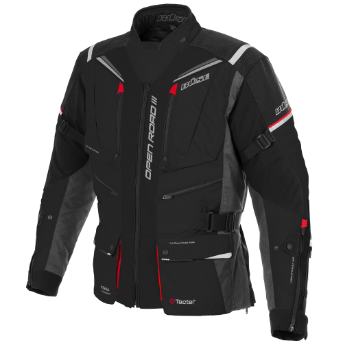 BÜSE Open Road III textilní bunda pánská černá - Barva: černá, Velikost: 106