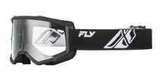 Brýle FOCUS, FLY RACING - USA dětské (černá/bílá - čiré plexi)