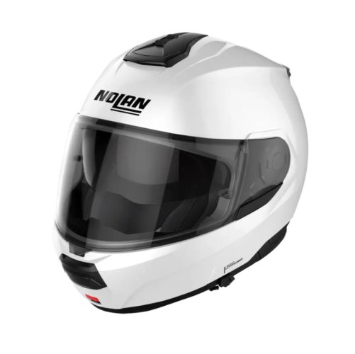 Moto helma Nolan N100-6 Special Pure White N-COM 15 - Velikost: 2XS