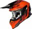 Moto přilba JUST1 J39 REACTOR neonově oranžovo/černá + 2 ks brýle ARNETTE zdarma