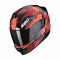 Moto přilba SCORPION EXO-520 EVO AIR COVER metalická černo/červená