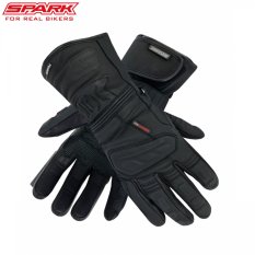 Pánské kožené moto rukavice SPARK LOFT, černé