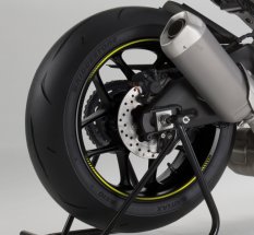 Linka na ráfek PUIG 8431G PREMIUM fluorescentní žlutá linky na ráfek - sada 8ks