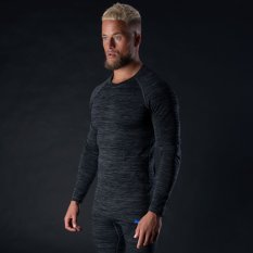 termoprádlo s dlouhým rukávem ADVANCED BASE LAYER, OXFORD ADVANCED (šedé/černé)