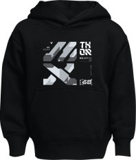 Junior mikina s kapucí Thor MX Forge Youth černá
