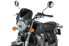 PUIG Plexi štít RETROVISION Naked "New Generation" Honda CB 1100 (13-14). karbonový vzhled černý