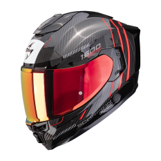 Moto přilba SCORPION EXO-1500 CARBON AIR ZITY černo/červená
