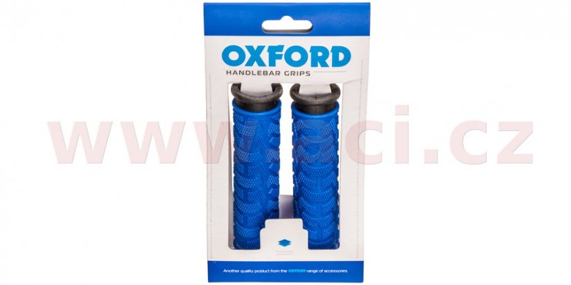 gripy MTB, OXFORD (modré/černé, dvoukomponentní, délka 127mm, 1 pár)