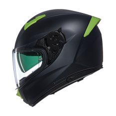 Moto helma Nolan N60-6 Classico Nobile Nero/Verde Impulso Matte Finish 311