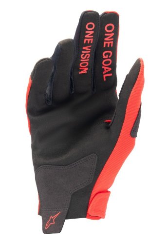 rukavice RADAR, ALPINESTARS (červená/stříbrná) 2024 - Velikost: L