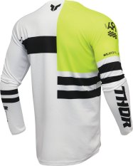 Dres cross enduro THOR LAUNCHMODE Dozer bílo/žluté