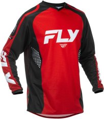 dres F-16, FLY RACING - USA 2026 (červená/černá/bílá)