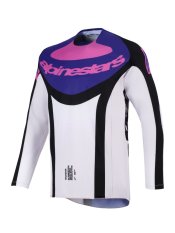 dres TECHSTAR KNIF, ALPINESTARS (černá/světle šedá/fialová) 2026