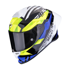 Moto přilba SCORPION EXO-R1 EVO II AIR VALERE černo/modro/fluo žlutá