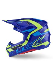 Přilba SM7 DEED, ALPINESTARS (modrá/žlutá fluo) 2026