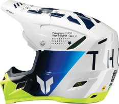 Thor Reflex Sport Strike cross enduro helma na motorku bílá modrá fluo