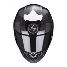 Moto přilba SCORPION EXO-R1 EVO CARBON AIR CORPUS II černo/bílá