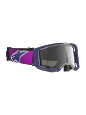Brýle VISION 8 CORP, ALPINESTARS (fialová/čirá, zrcadlové stříbrné plexi) 2026
