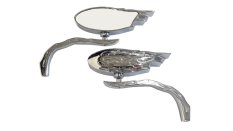 Zrcátko TechStar Retro Chrome Flames (2ks)