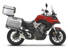 Kompletní sada hliníkových kufrů SHAD TERRA, 48L topcase 47L/47L boční kufry, včetně montážní sady a plotny SHAD Voge 500DS / 500DSX