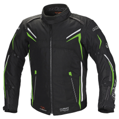 BÜSE Mugello textilní bunda pánská černá / zelená