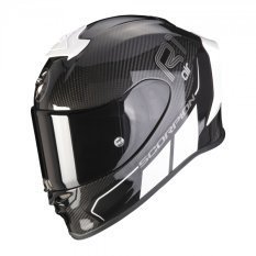Moto přilba SCORPION EXO-R1 EVO CARBON AIR CORPUS II černo/bílá