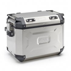 boční kufr K-FORCE - levý, KAPPA (48l, stříbrný hliník, 49,5x38,7x30,6 cm)