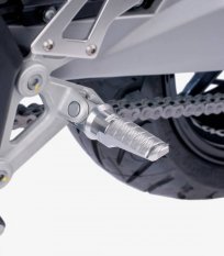 Stupačky bez adaptérů PUIG 6301P RACING stříbrná