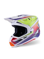Přilba SM7 FUSE, ALPINESTARS (bílá/žlutá fluo/fialová) 2026