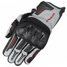 Enduro rukavice Held SAMBIA na motorku šedá/černá, textil/klokaní kůže (pár)