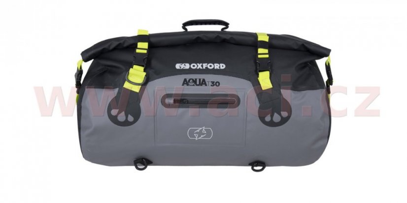 vodotěsný vak Aqua T-30 Roll Bag, OXFORD (černý/šedý/žlutý fluo, objem 30 l)