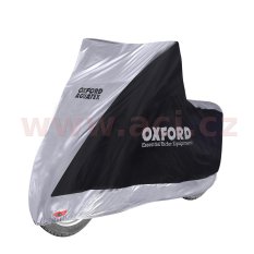 plachta na motorku Aquatex Highscreen Scooter provedení pro vysoké plexi, OXFORD - Anglie (černá/stříbrná, uni velikost)