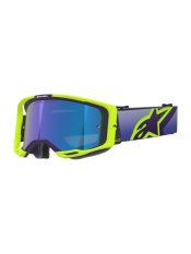 Brýle VISION 8 CORP, ALPINESTARS (žlutá fluo/fialová, zrcadlové modré plexi) 2026