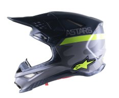 Přilba SUPERTECH S-M10 limitovaná edice AMS, ALPINESTARS (šedá/bílá/žlutá fluo/černá)