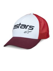 kšiltovka VITAL TRUCKER, ALPINESTARS (bílá/hnědo červená/oranžová)
