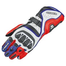 Held CHIKARA RR pánské sportovní kožené rukavice červené/modré