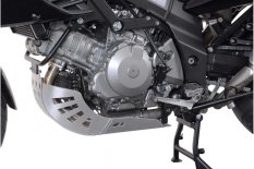 Stříbrný kryt motoru Suzuki DL 1000 V-Strom (01-07) / Kawasaki KLV 1000 (03-05)