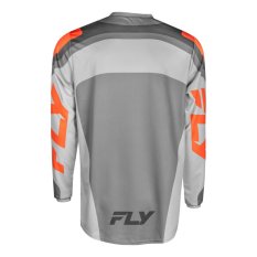 dres F-16, FLY RACING - USA 2025 (šedá/oranžová)