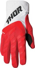 Motokrosové rukavice THOR Spectrum červeno/bílé