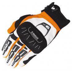 Motocrossové rukavice Held BACKFLIP bílá/oranžová