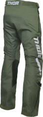 Cross enduro kalhoty THOR Terrain Over-the-Boot army/zelená